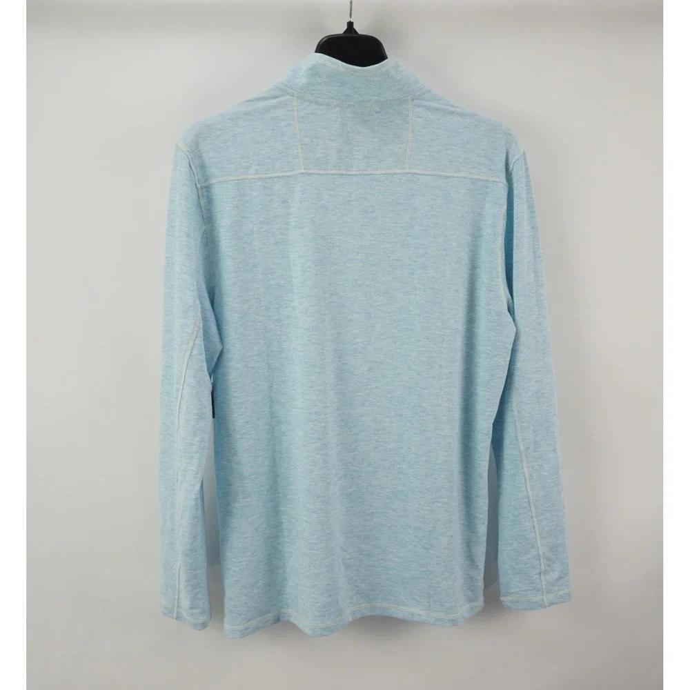 New Magaschoni Performance Golf Pullover Sweater Men's‎ Large Light Blue Stretch